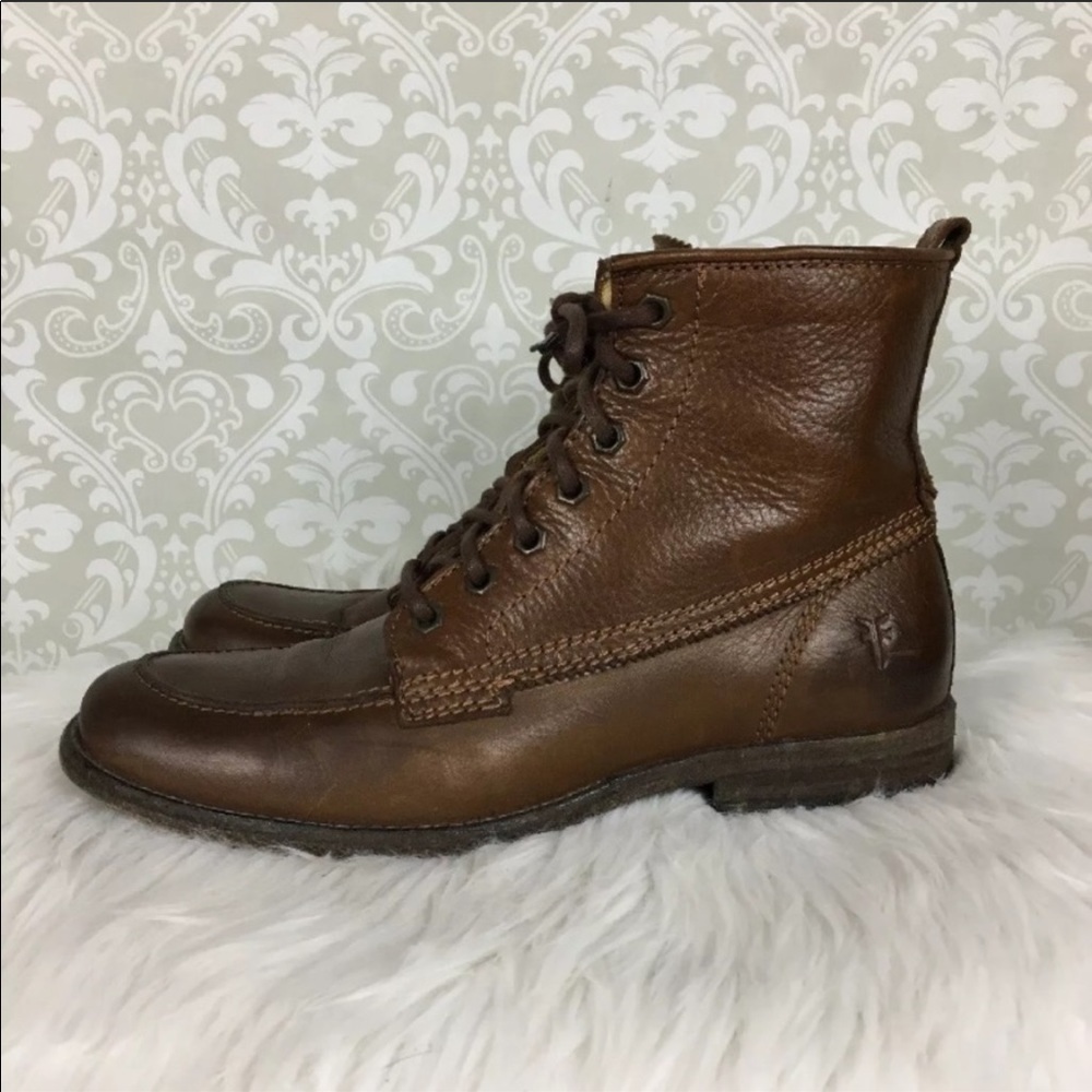Frye Phillip work boots. Run a little small.